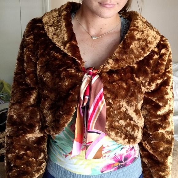 anthropologie • REVERSIBLE faux fur coat - Picture 5 of 6